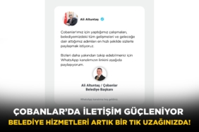 ÇOBANLAR BELEDİYE SPOR’DAN BAŞKAN ALTUNTAŞ’A ANLAMLI ZİYARET