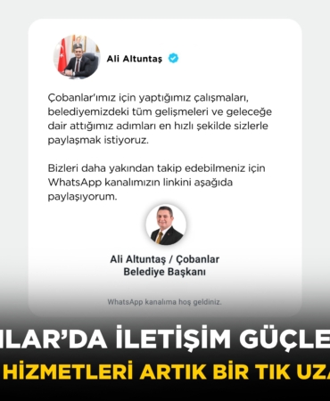 ÇOBANLAR BELEDİYE SPOR’DAN BAŞKAN ALTUNTAŞ’A ANLAMLI ZİYARET