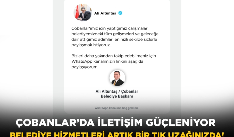 ÇOBANLAR BELEDİYE SPOR’DAN BAŞKAN ALTUNTAŞ’A ANLAMLI ZİYARET