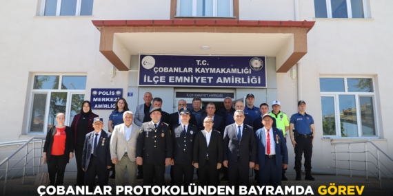 ÇOBANLAR PROTOKOLÜNDEN BAYRAMDA GÖREV BAŞINDAKİ PERSONELE ANLAMLI ZİYARET