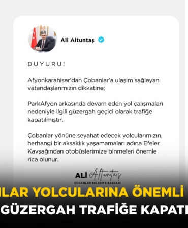 ÇOBANLAR BELEDİYE SPOR’DAN BAŞKAN ALTUNTAŞ’A ANLAMLI ZİYARET